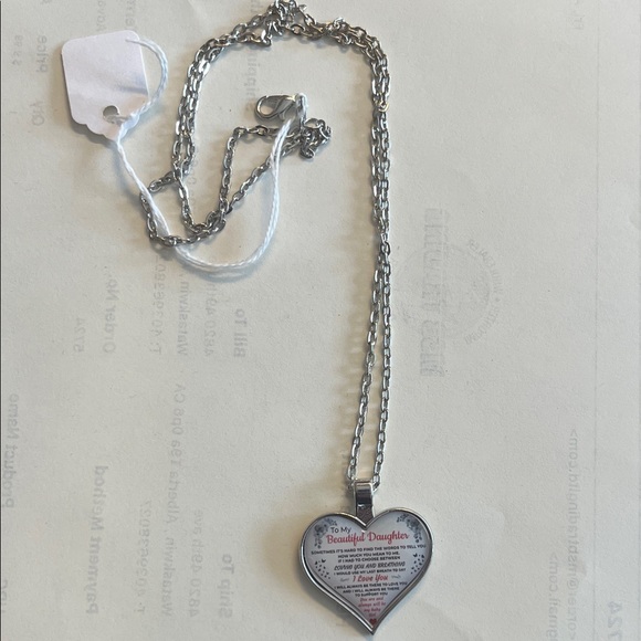Jewelry - Heart Pendant Necklace with Engraving